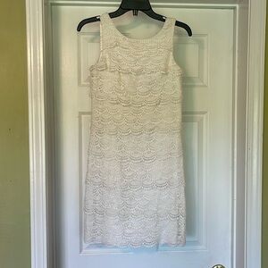 White Black House Market - Sleeveless Tiered Lace Shift Dress. Size 0